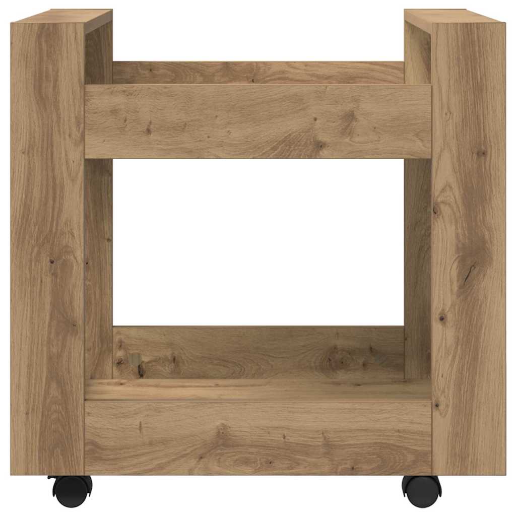 Bürowagen Weiß 60x45x60 cm Holzwerkstoff