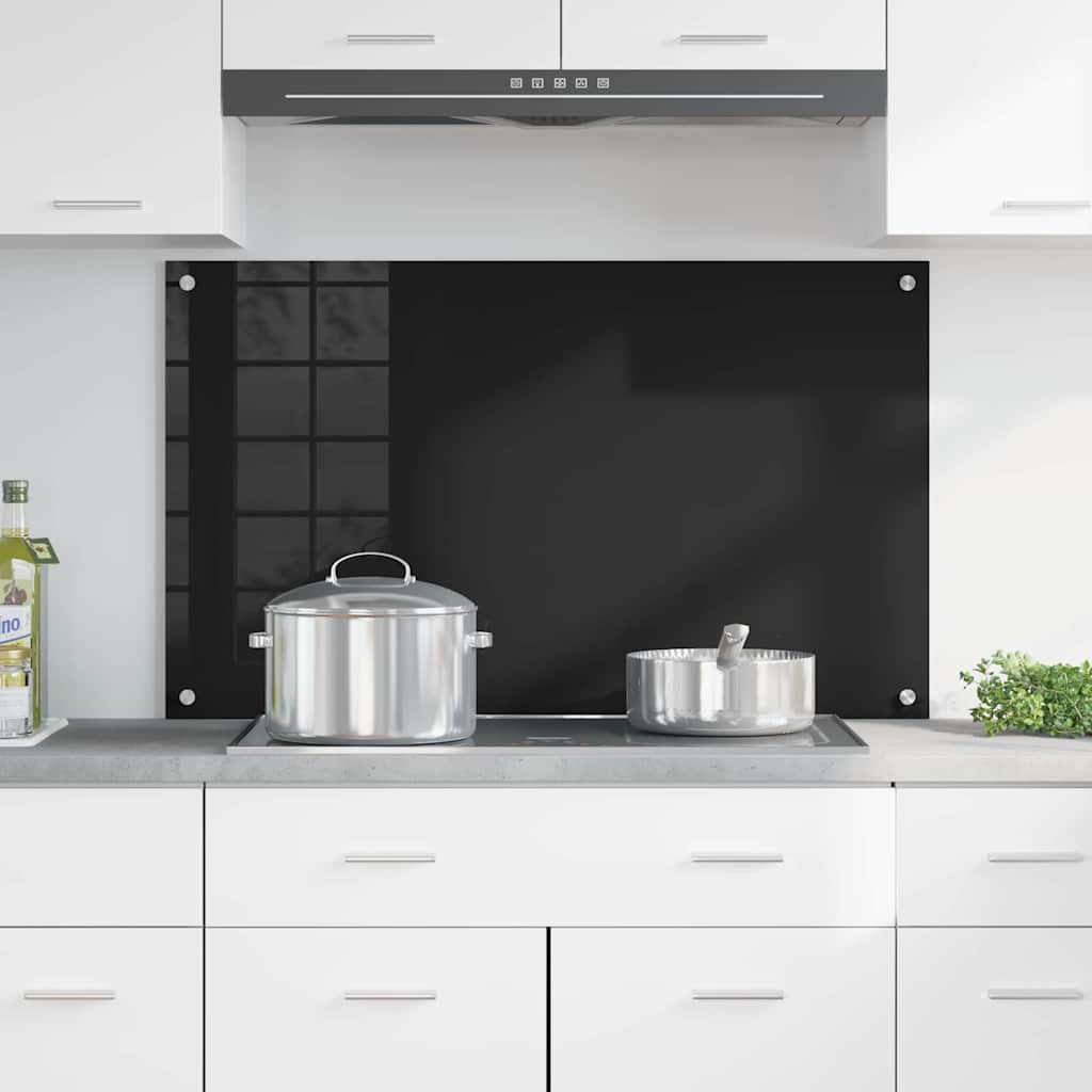 Küchenrückwand 2 pcs Weiß 70 x 40 cm Gehärtetes Glas