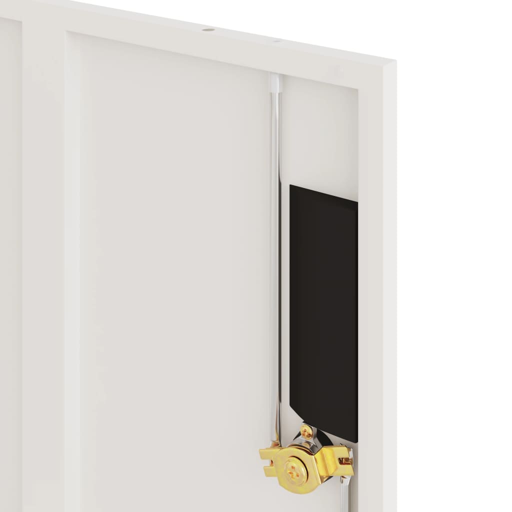 Aktenschrank mit 2 Türen Grau 90 cm Stahl