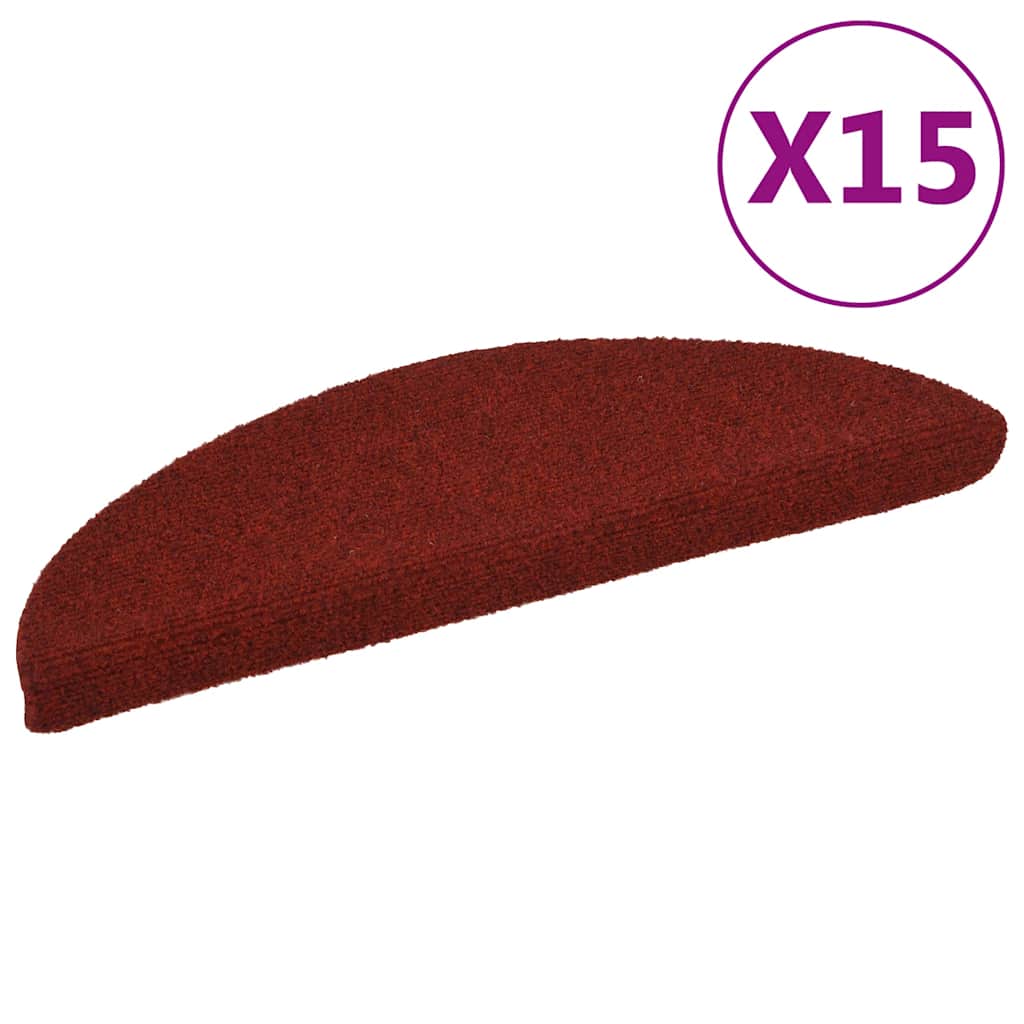Stufenmatten Selbstklebend 15 Stk. 56x17x3 cm Hellbraun Halbrund