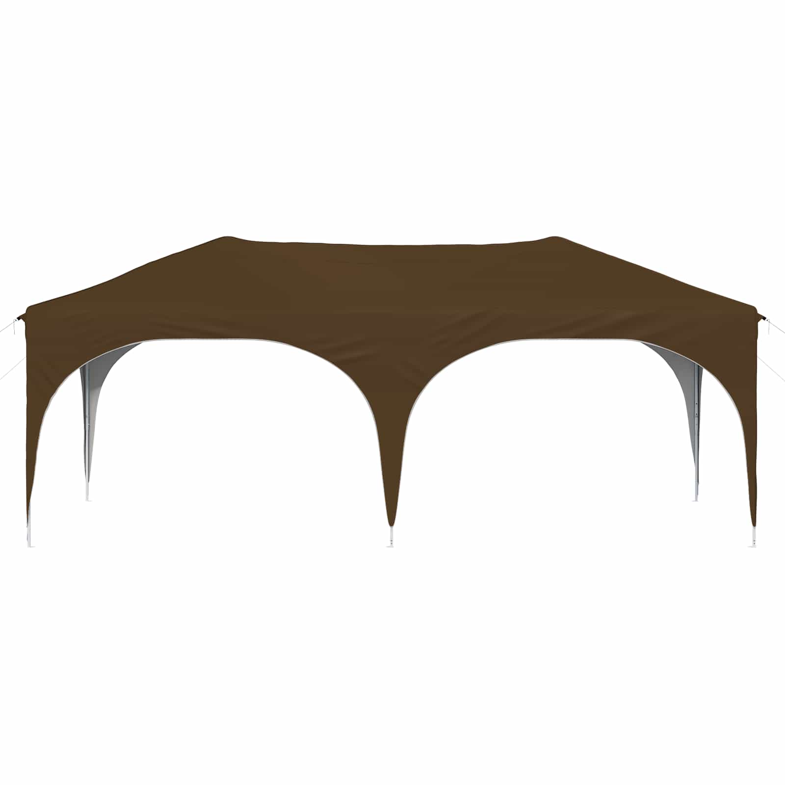 Pop-up Partyzelt 575 x 288 x 245 cm Creme Oxford-Stoff