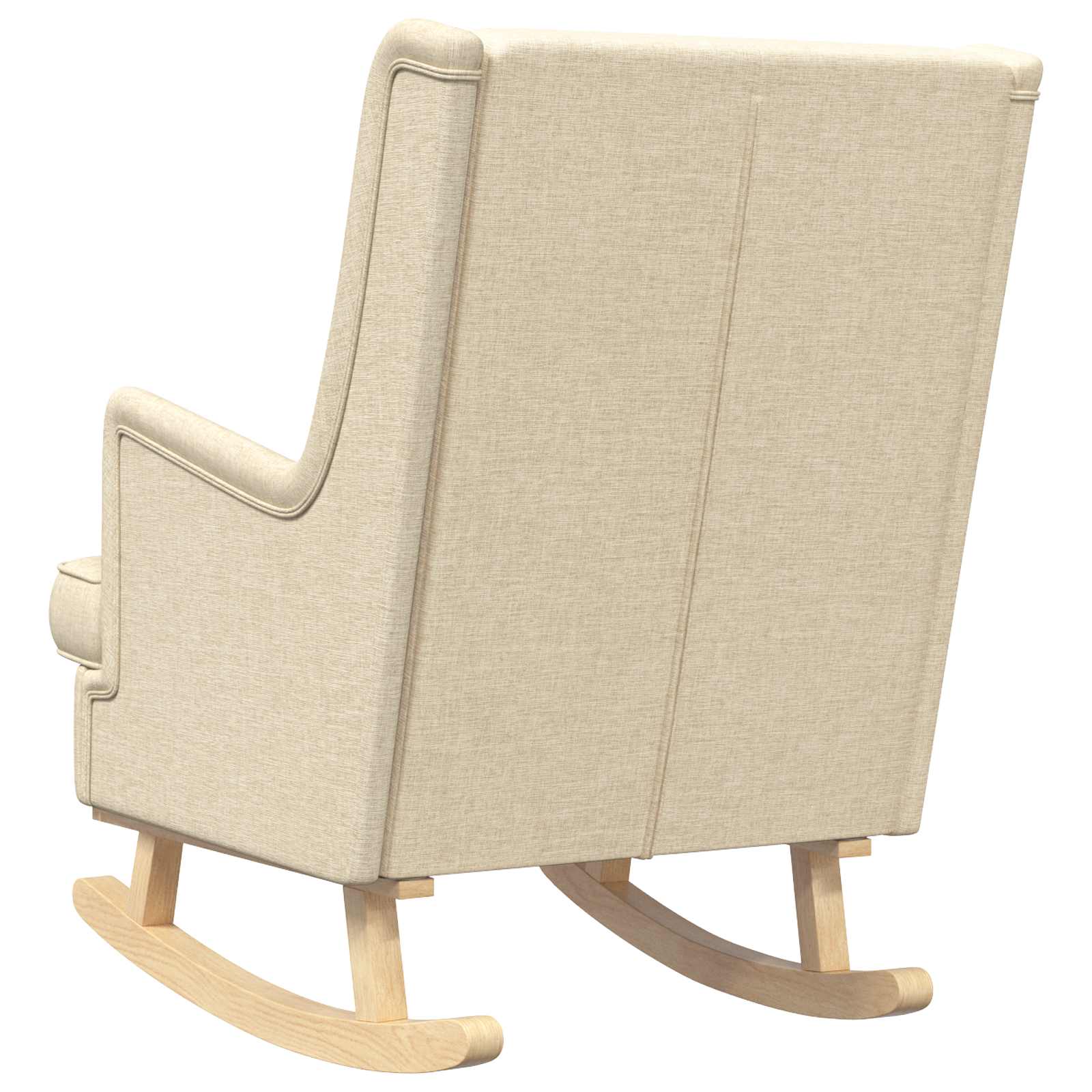 Schaukelstuhl Hellgrau 62 x 80 x 85 cm Stoff