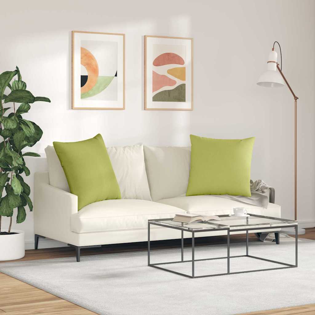 Sofakissen 2 pcs Hellgrau 50 x 30 cm Stoff