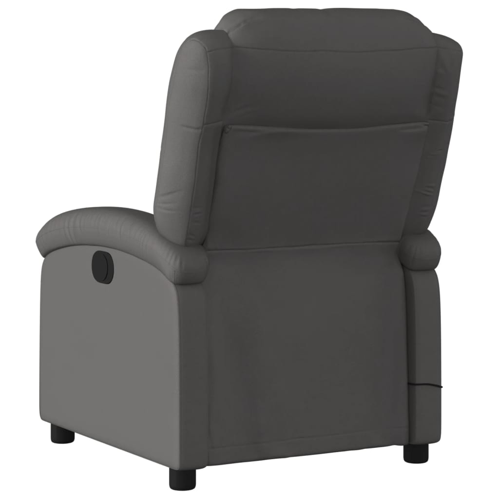 Relaxsessel Echtleder Schwarz