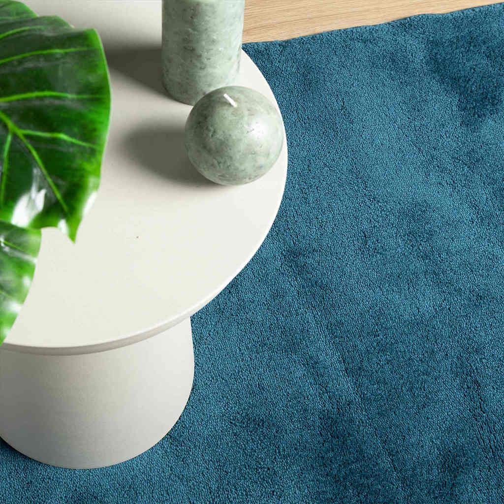 Teppich OVIEDO Kurzflor Anthrazit 120x120 cm