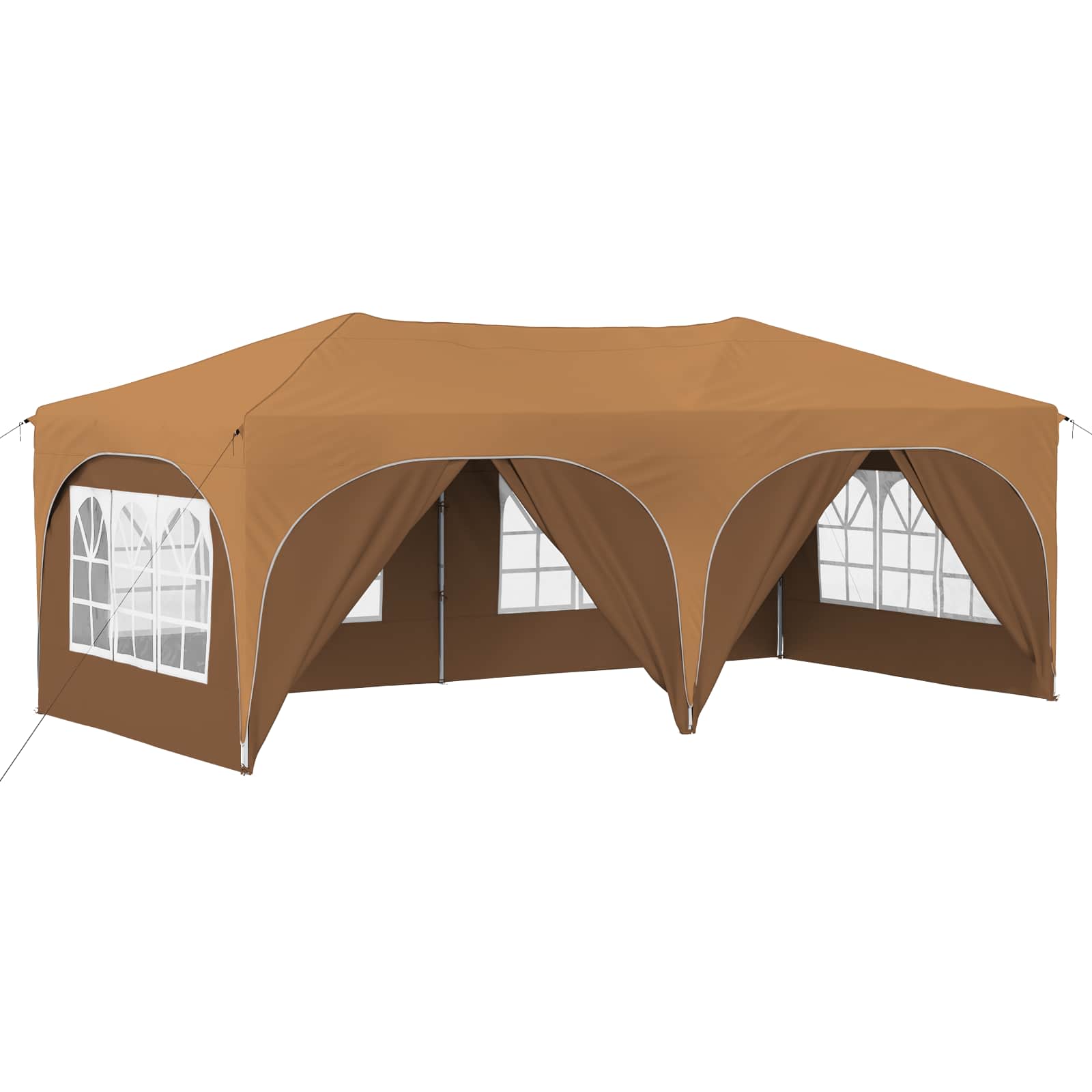 Pop-up Partyzelt 575 x 288 x 245 cm Creme Oxford-Stoff