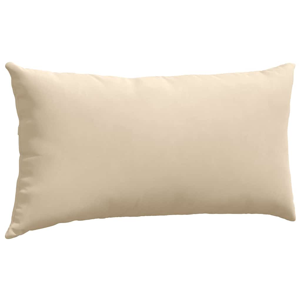 Sofakissen 2 Stück Taupe 50 x 30 cm Stoff