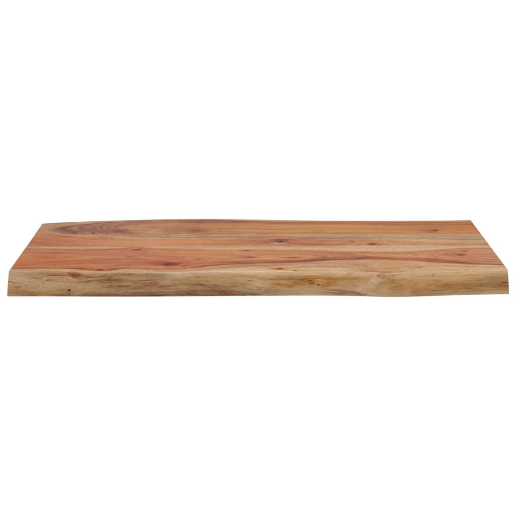 Tischplatte 40x40x2,5 cm Rechteckig Massivholz Akazie Baumkante