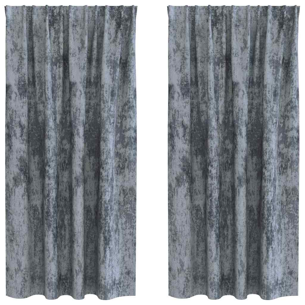 Samtvorhänge mit Vorhängen 2 pcs Weinrot 140 x 140 cm Samt