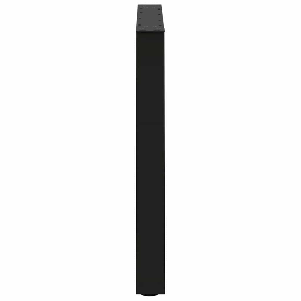 Couchtischbeine V-Form 2 Stück Schwarz 30x(30-31,3) cm Stahl