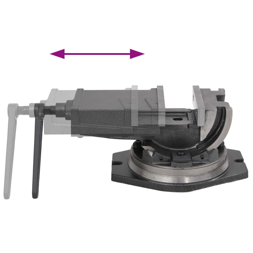 2-Achsen-Schraubstock Kippbar 100 mm