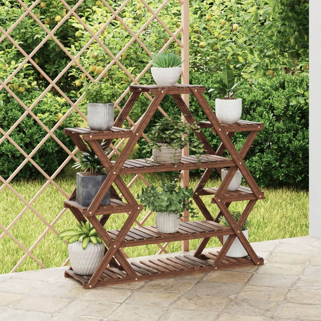 Blumenständer 110x25x96 cm Massivholz Tanne