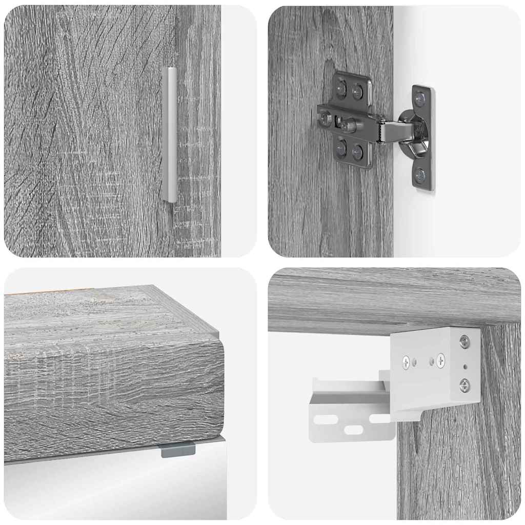 Badezimmermöbel-Set TULUM 2 pcs Weiß 60 x 34 x 63 cm
