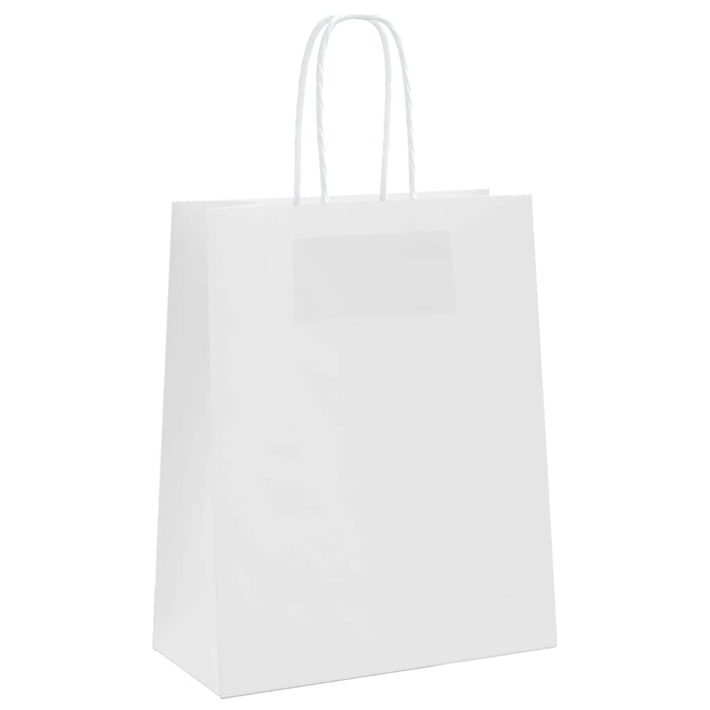 Papiertragetaschen 50 Stk. mit Henkeln Braun 21x11x36 cm