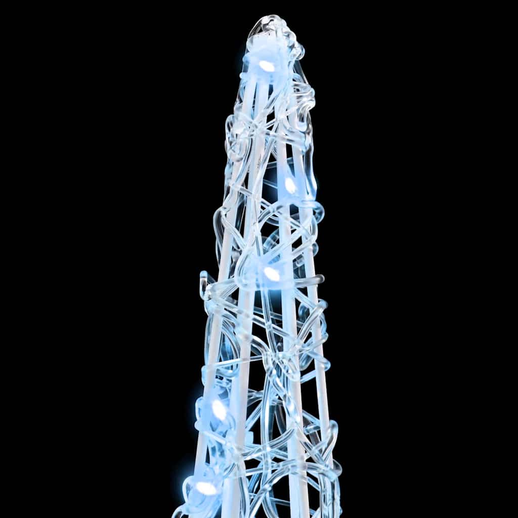 Weihnachtsbaum mit 90 LEDs 3 pcs Warmweiß 20 x 20 x 80 cm Acryl