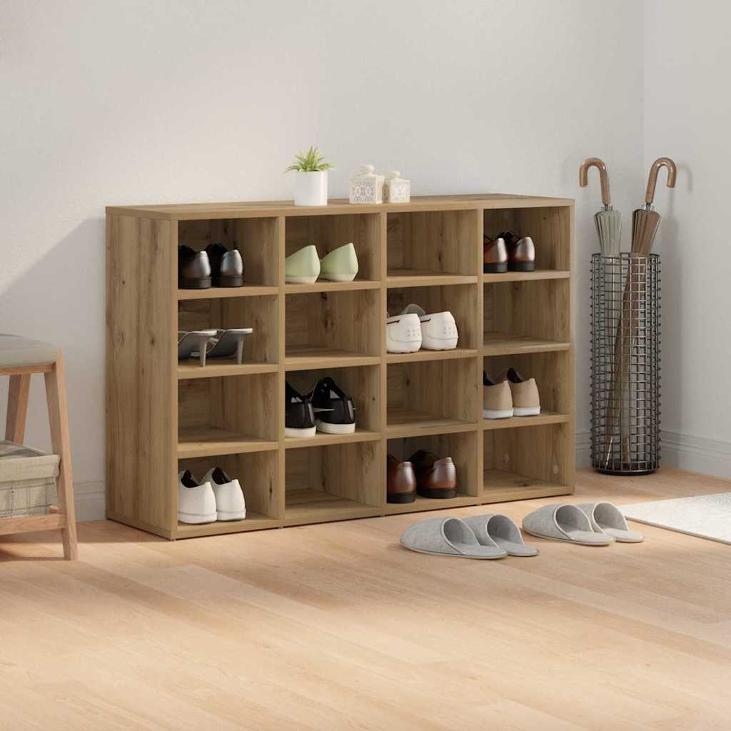Schuhregale 2 Stk. Weiß 52,5x30x50 cm