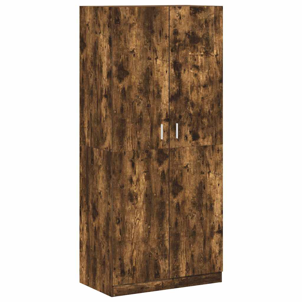 Kleiderschrank Weiß 90x52x200 cm Holzwerkstoff