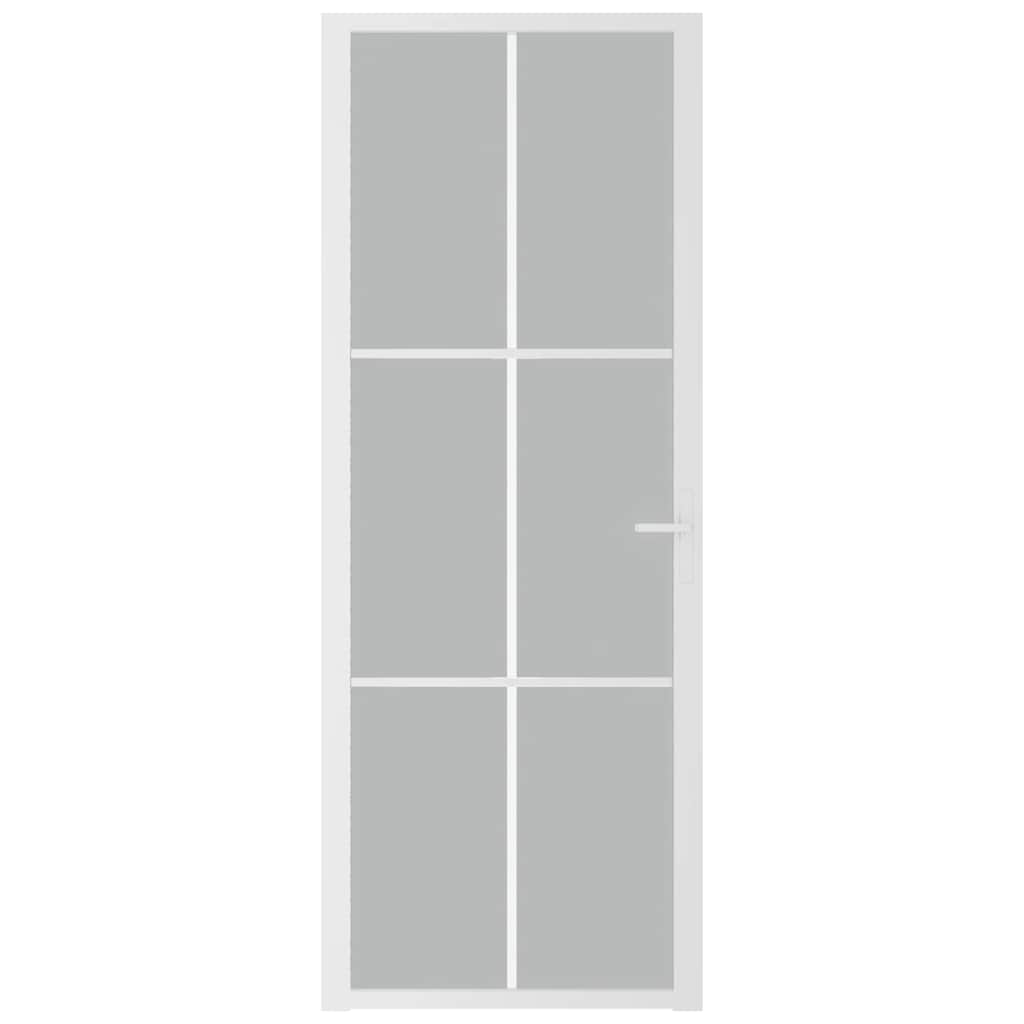 Innentür ESG Glas und Aluminium 76x201,5 cm Schwarz