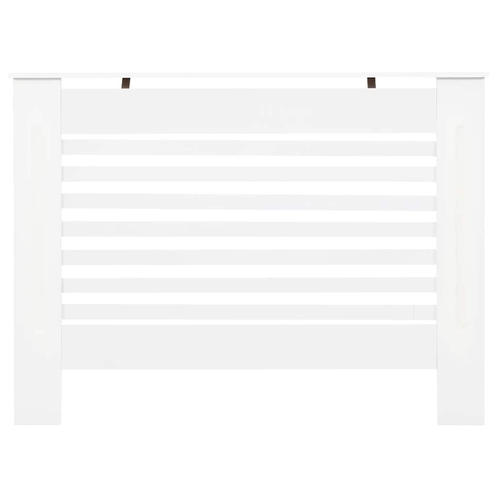 Heizkörperabdeckung Weiß 112×19×81,5 cm MDF