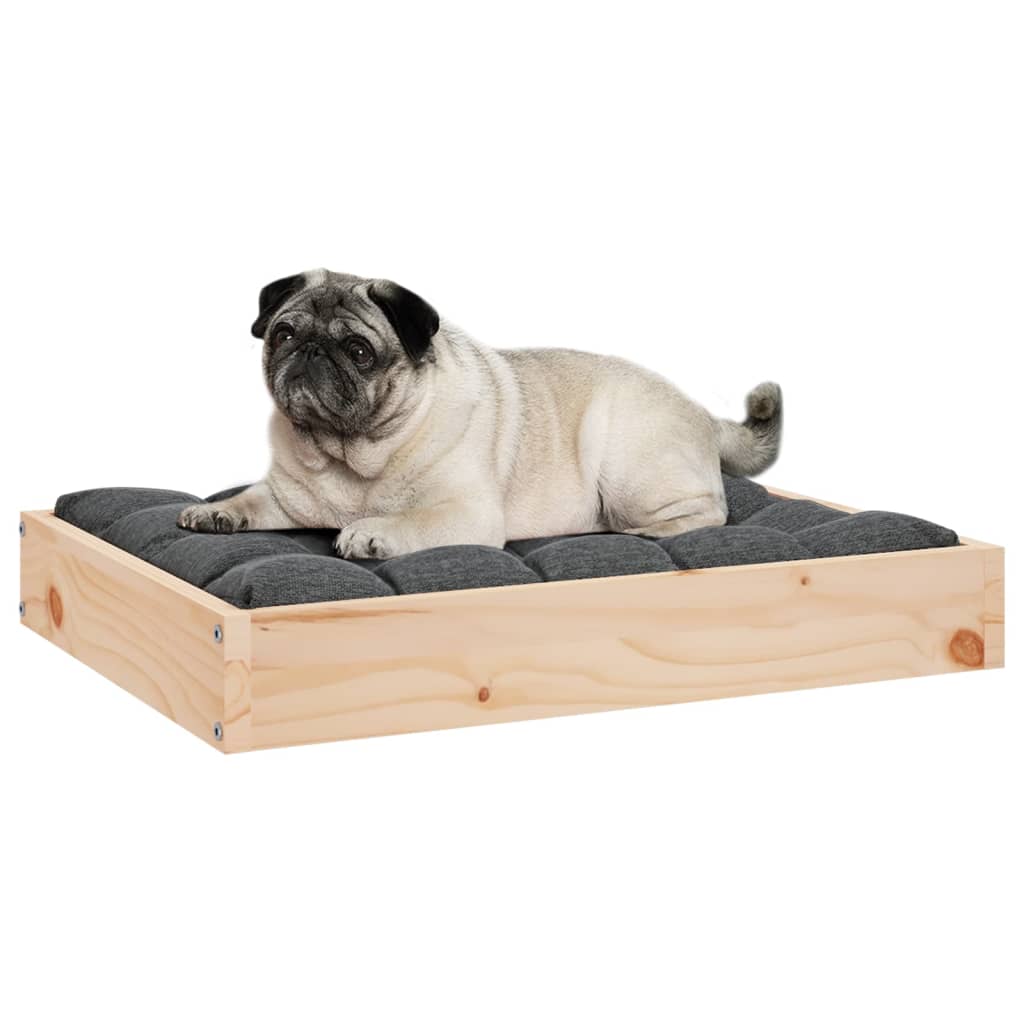 Hundebett 51,5x44x9 cm Massivholz Kiefer