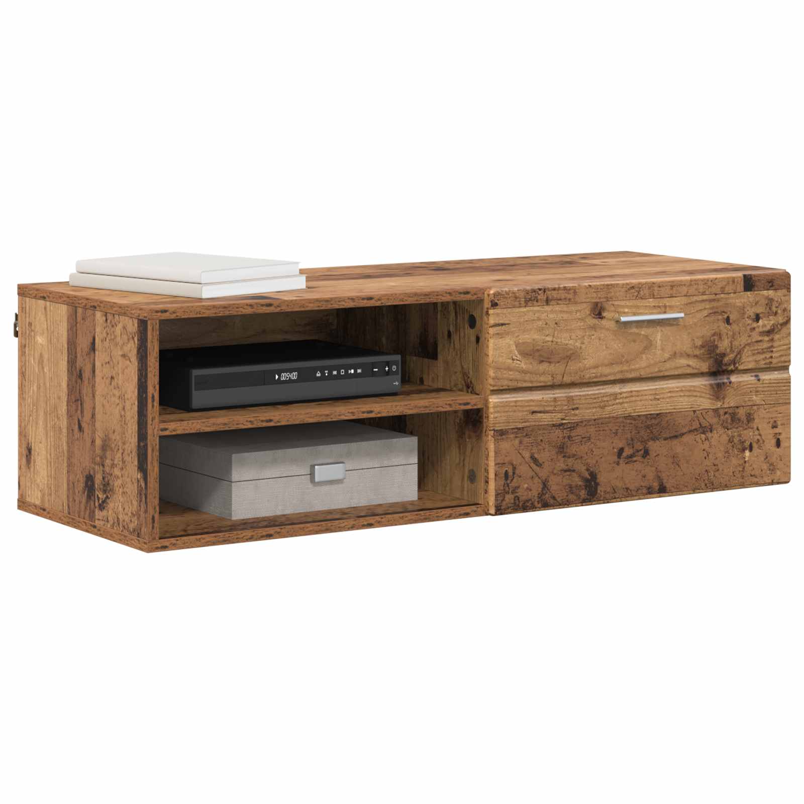 Highboard mit Regal FLORIN Weiß 60 x 35 x 182 cm Holzwerkstoff