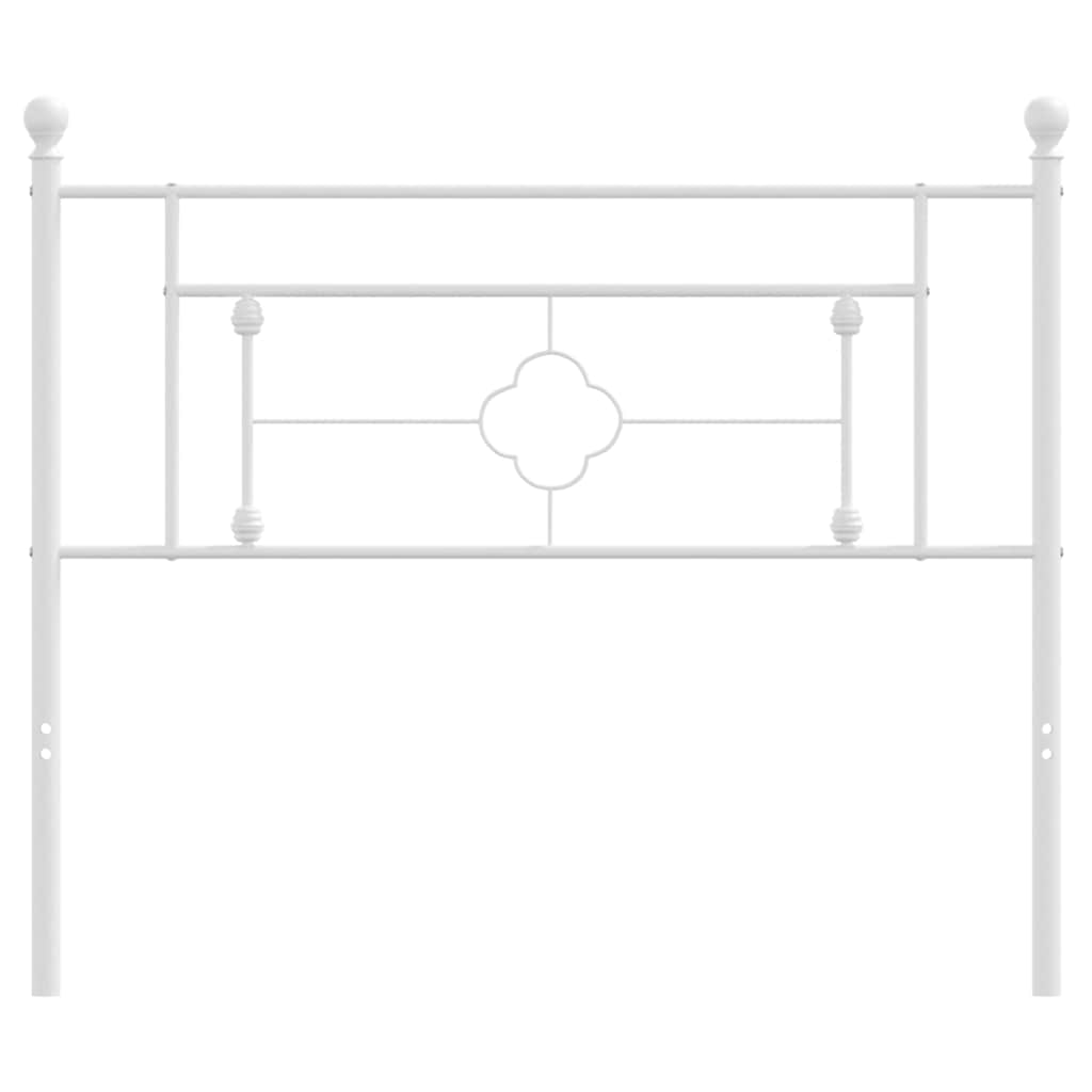 Ersatz-Kopfteil Metall Schwarz 100 cm