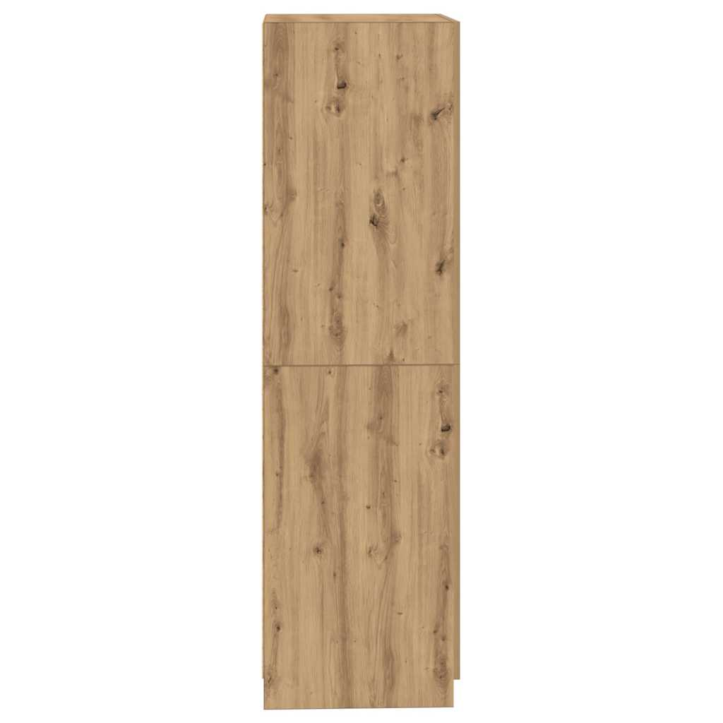 Kleiderschrank Weiß 80x52x180 cm Holzwerkstoff
