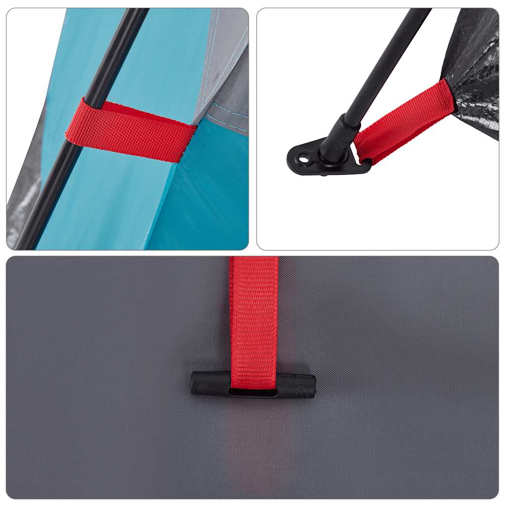 Campingzelt 4 Personen Grün Quick Release