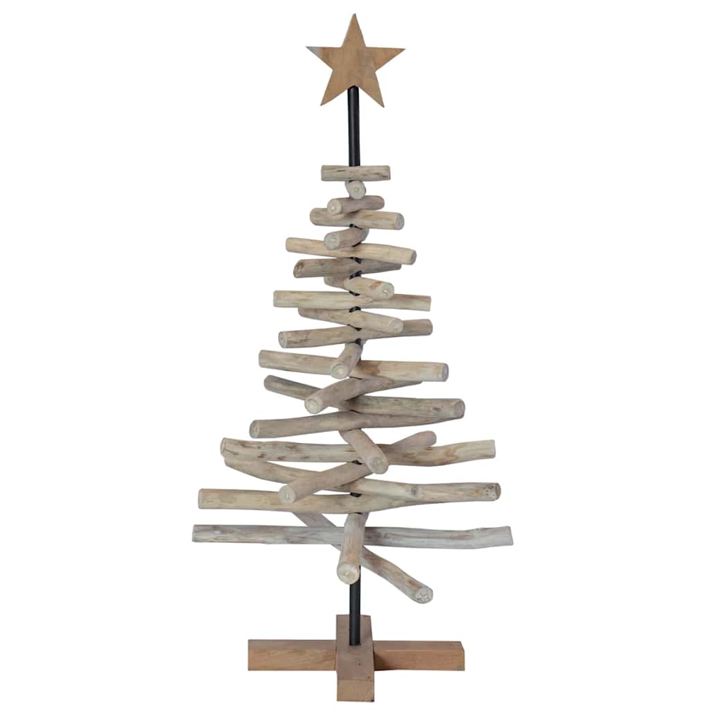 Weihnachtsbaum mit Ständer Braun 60 cm Massivholz Teak
