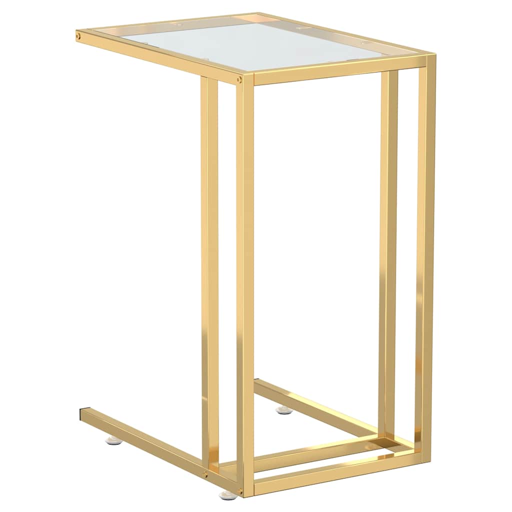 Computer-Beistelltisch Schwarz 50x35x65 cm Hartglas