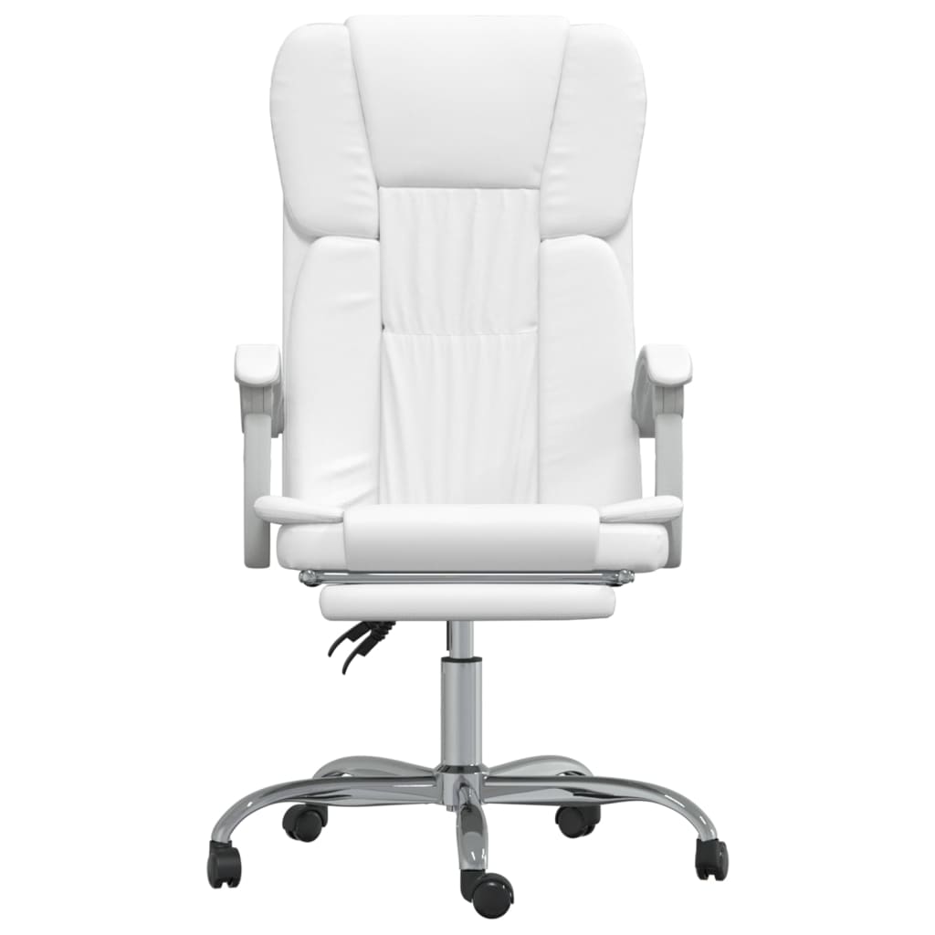 Bürostuhl mit Liegefunktion Schwarz Kunstleder