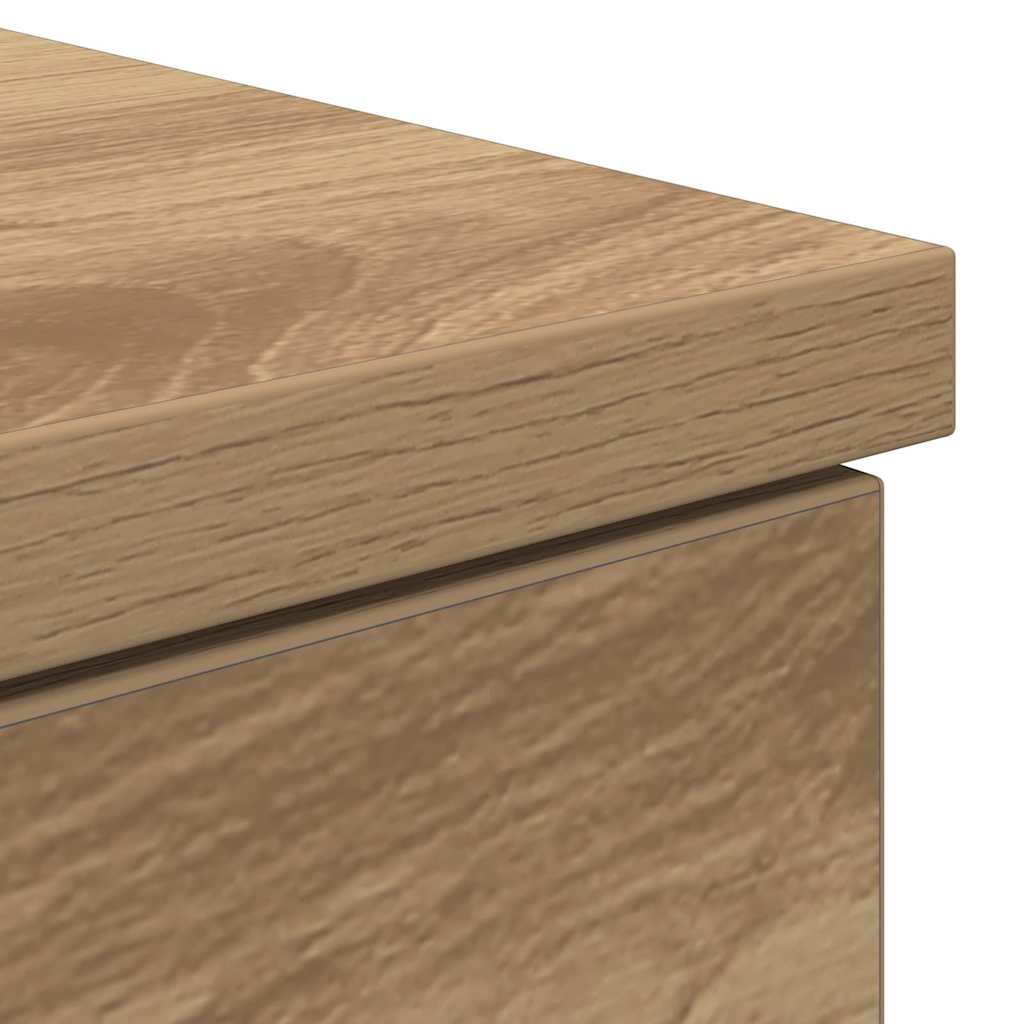 Schreibtisch mit Schubladen Weiß 140 x 49 x 76 cm Holzwerkstoff