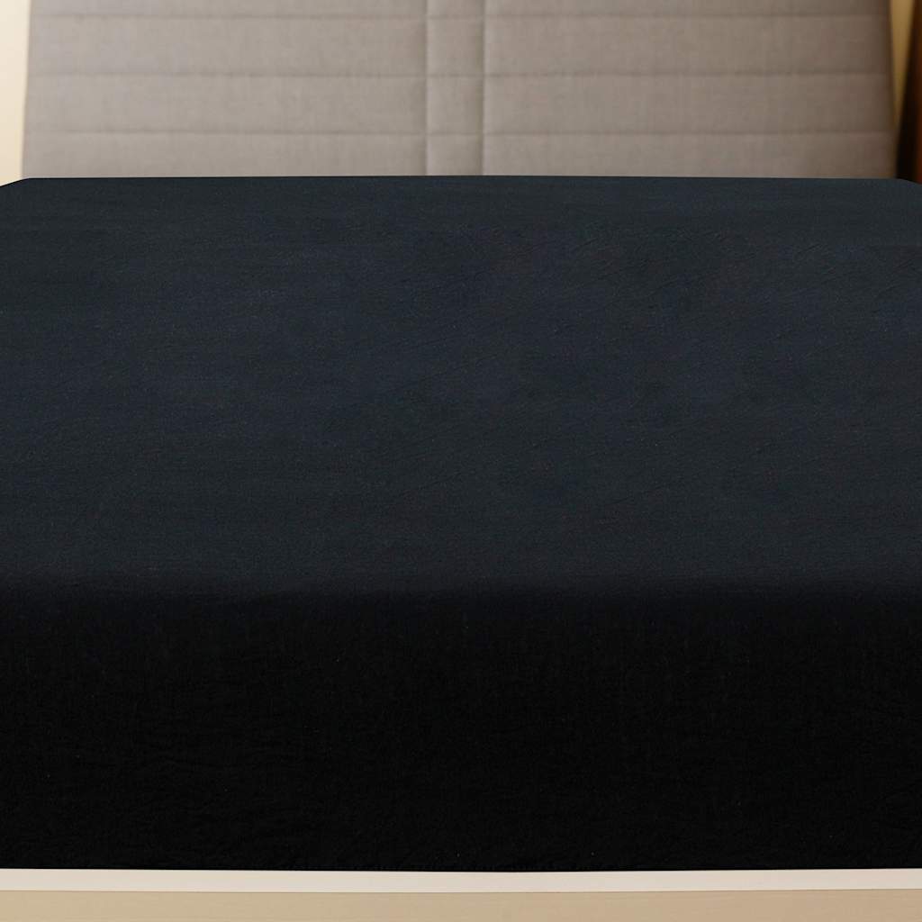 Spannbettlaken Jersey Anthrazit 90x200 cm Baumwolle