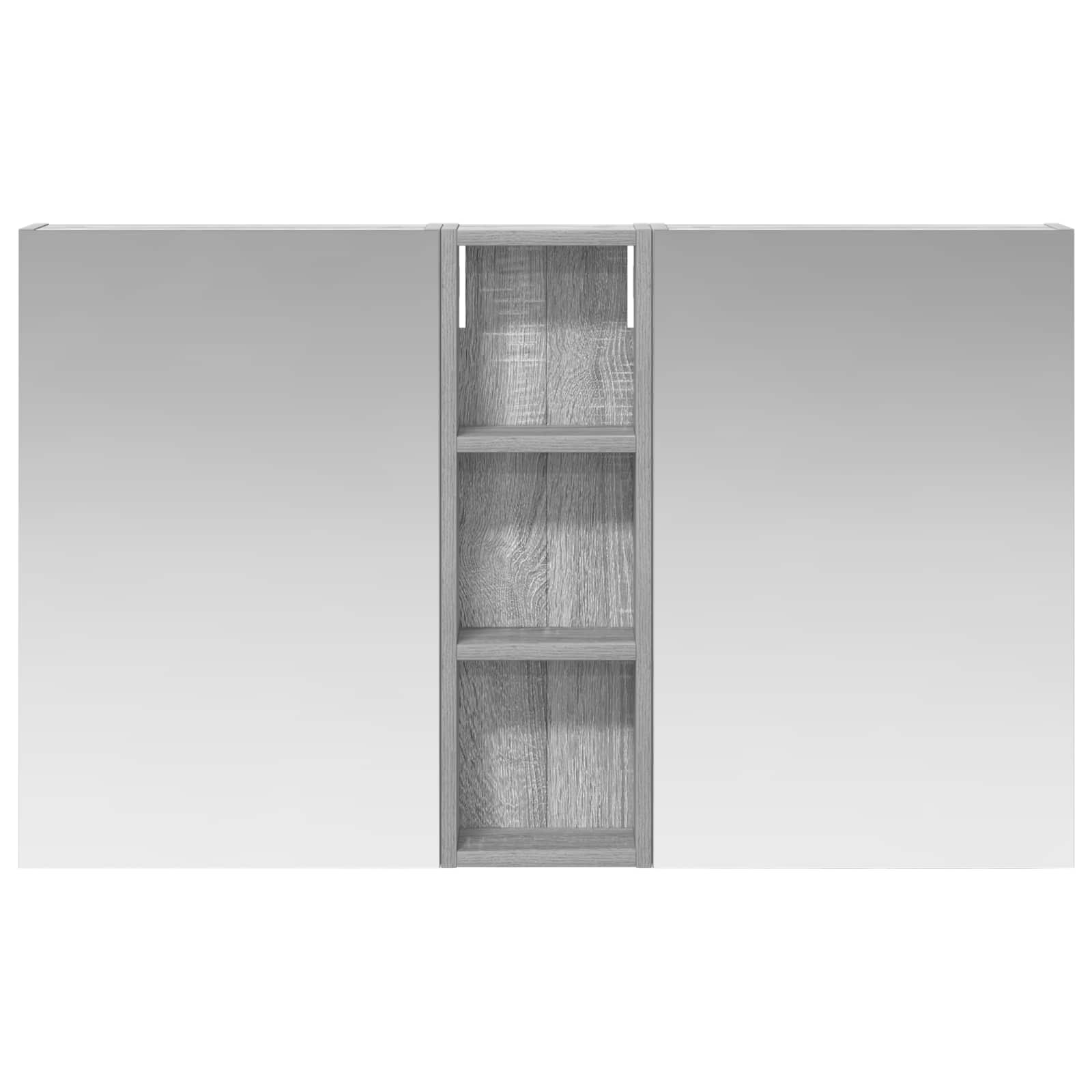 Badezimmerschrank-Set 3 pcs 80 x 10,5 x 50 cm Holzwerkstoff