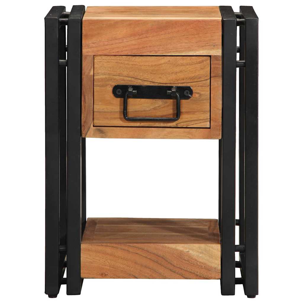 Nachttisch 40 x 35 x 50 cm Massives upgecyceltes Holz