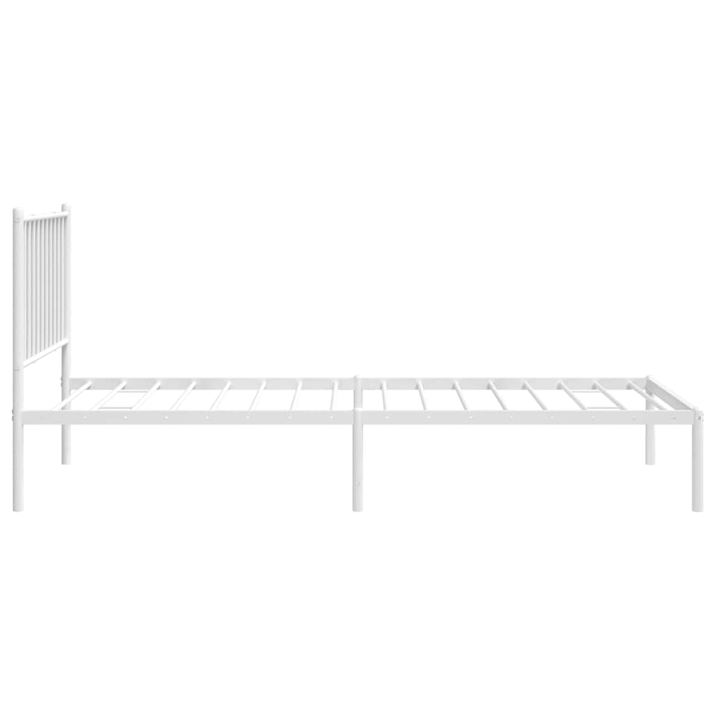 Bettgestell Metall Schwarz 75x190 cm