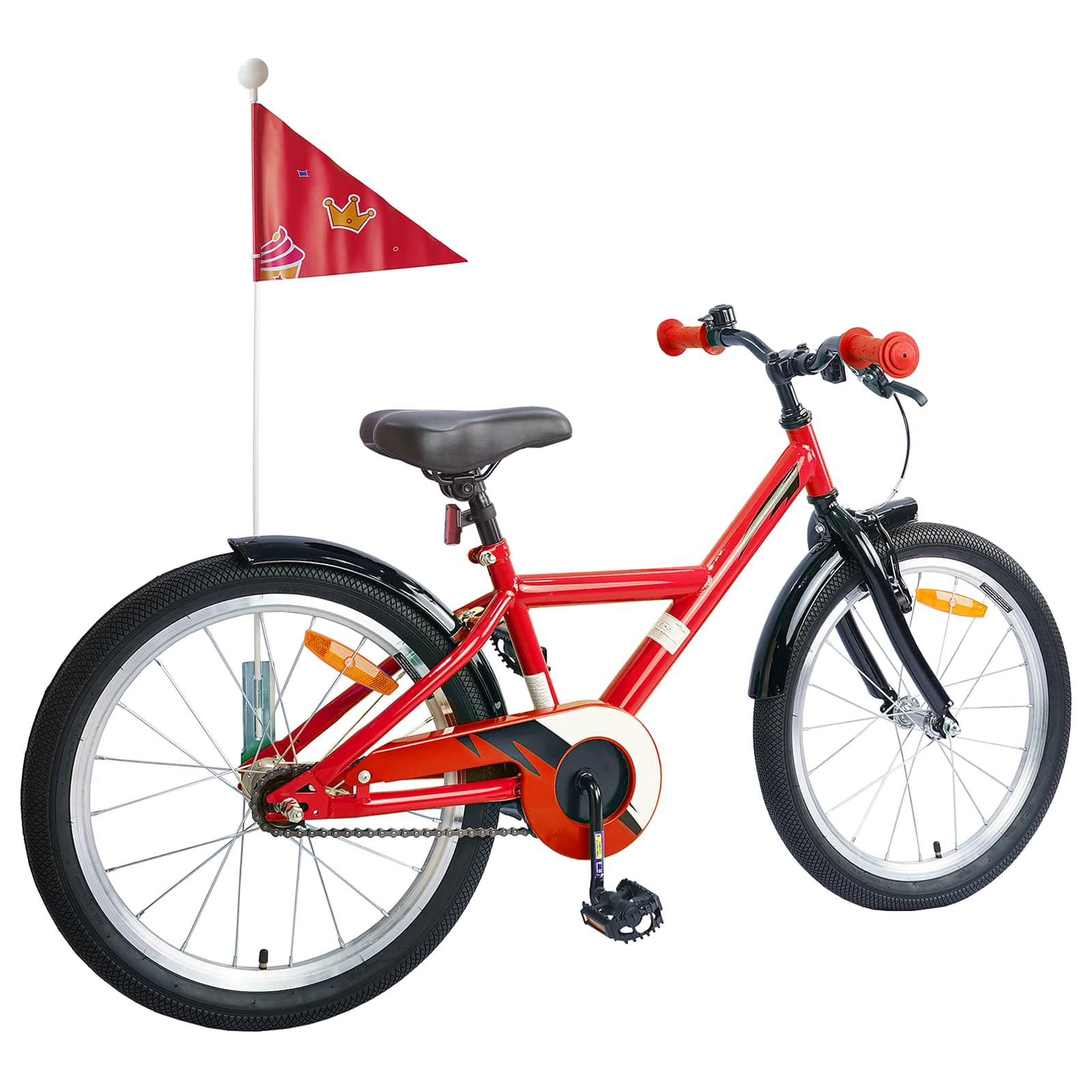 Kinderfahrrad 12 Zoll für 2-4 Jahre alt Schwarz
