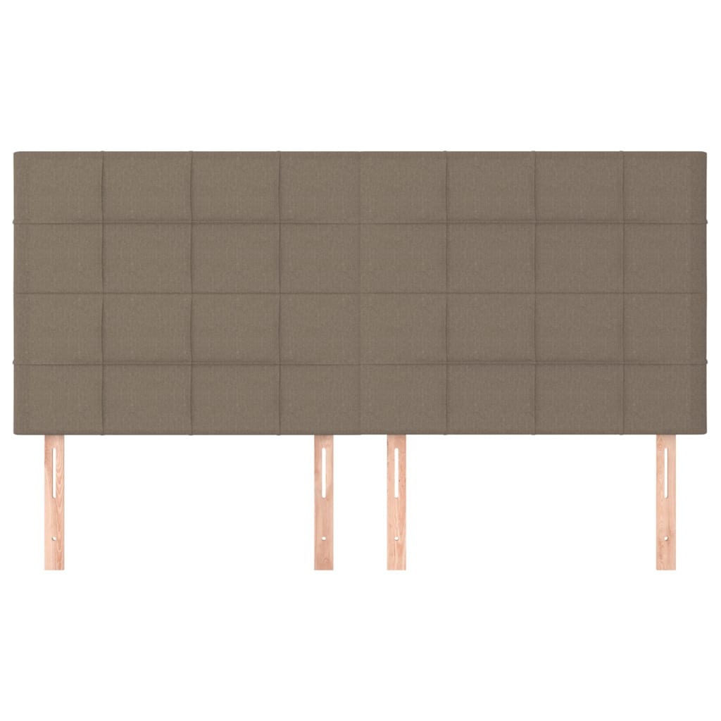 Kopfteil Hellgrau 80x5x118/128 cm Stoff