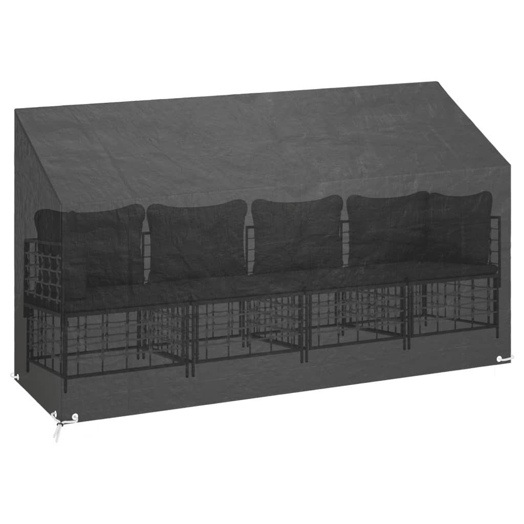 Abdeckungen für Gartenbank 2 Stk. 8 Ösen 130x70x70/88 cm