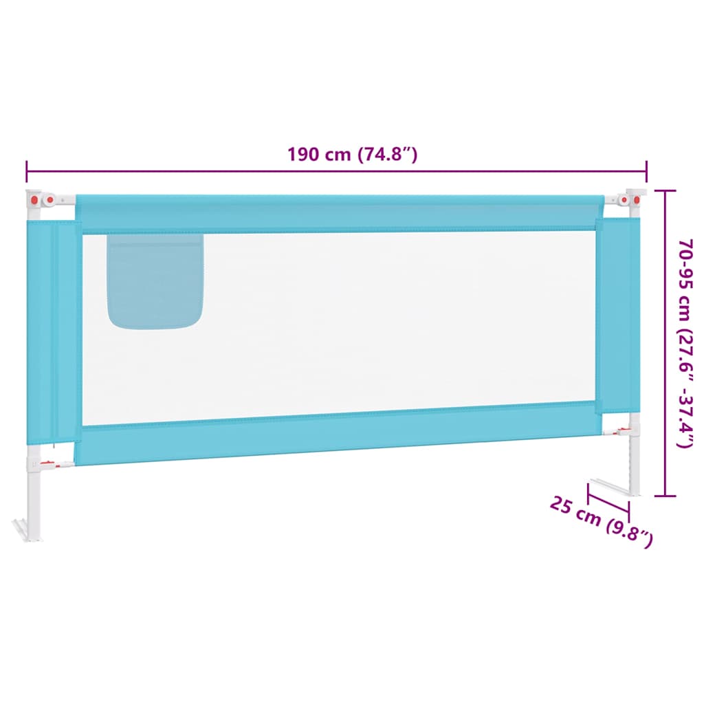 Kleinkind-Bettschutzgitter Grün 90x25 cm Stoff