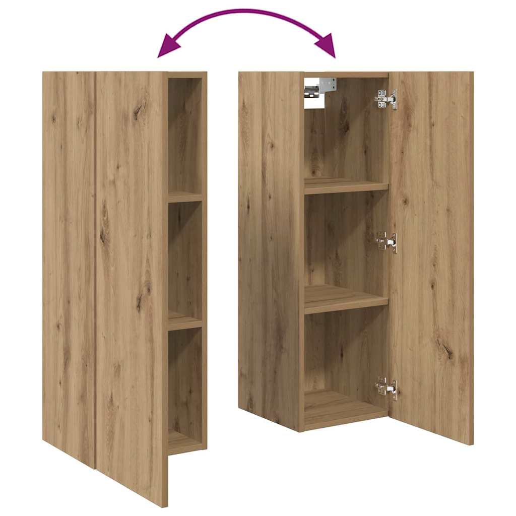 3-tlg. TV-Schrank-Set Weiß Holzwerkstoff