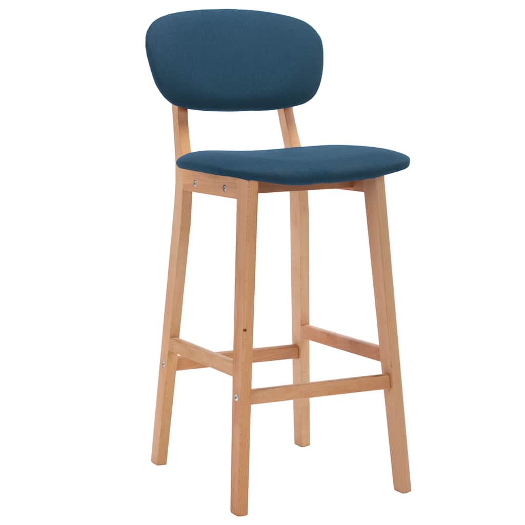 Barhocker 2 Stk. Braun Stoff