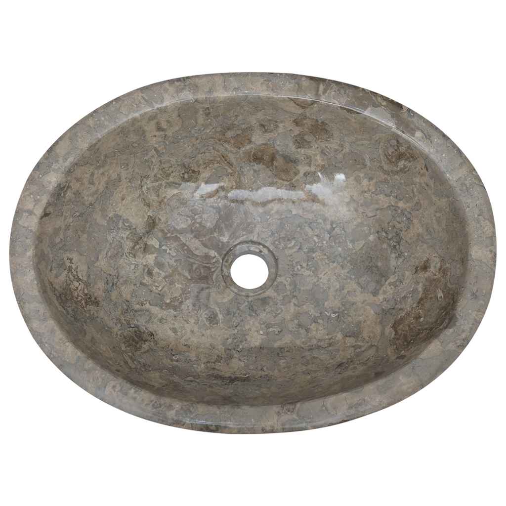 Waschbecken Creme 53x40x15 cm Marmor