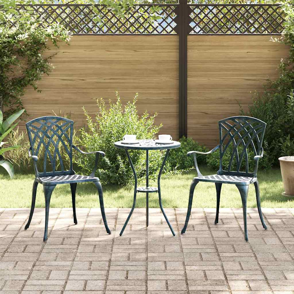 Gartenstuhl 2 pcs Bronze 53 x 51 x 88,5 cm Aluminium