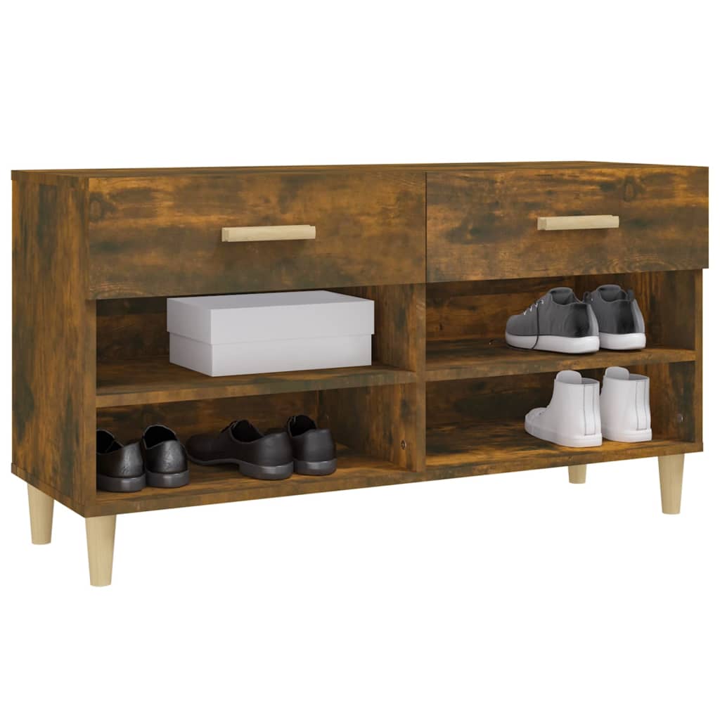 Schuhschrank Weiß 102x35x55 cm Holzwerkstoff