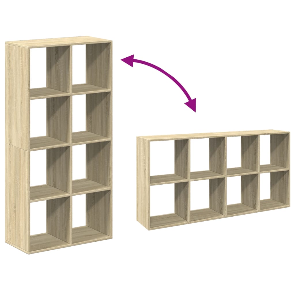Bücherregal Weiß 137,5x29x137,5 cm Holzwerkstoff