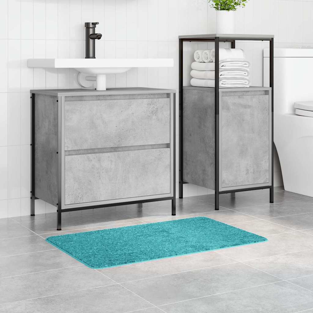 Rutschfeste Badmatte Dunkelgrau 50 x 80 cm PP