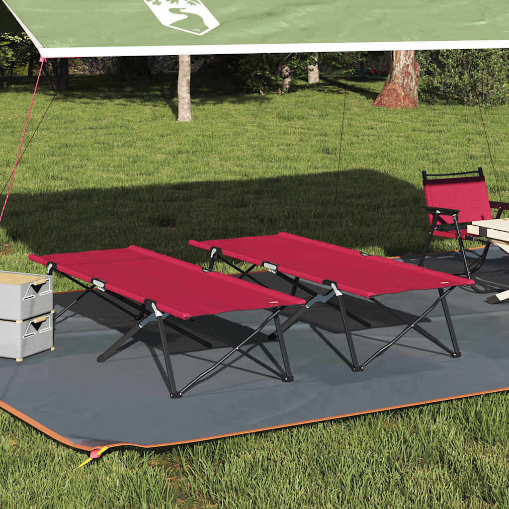 Klapp Schlafbett fürs Camping Blau 206 x 76 x 74 cm