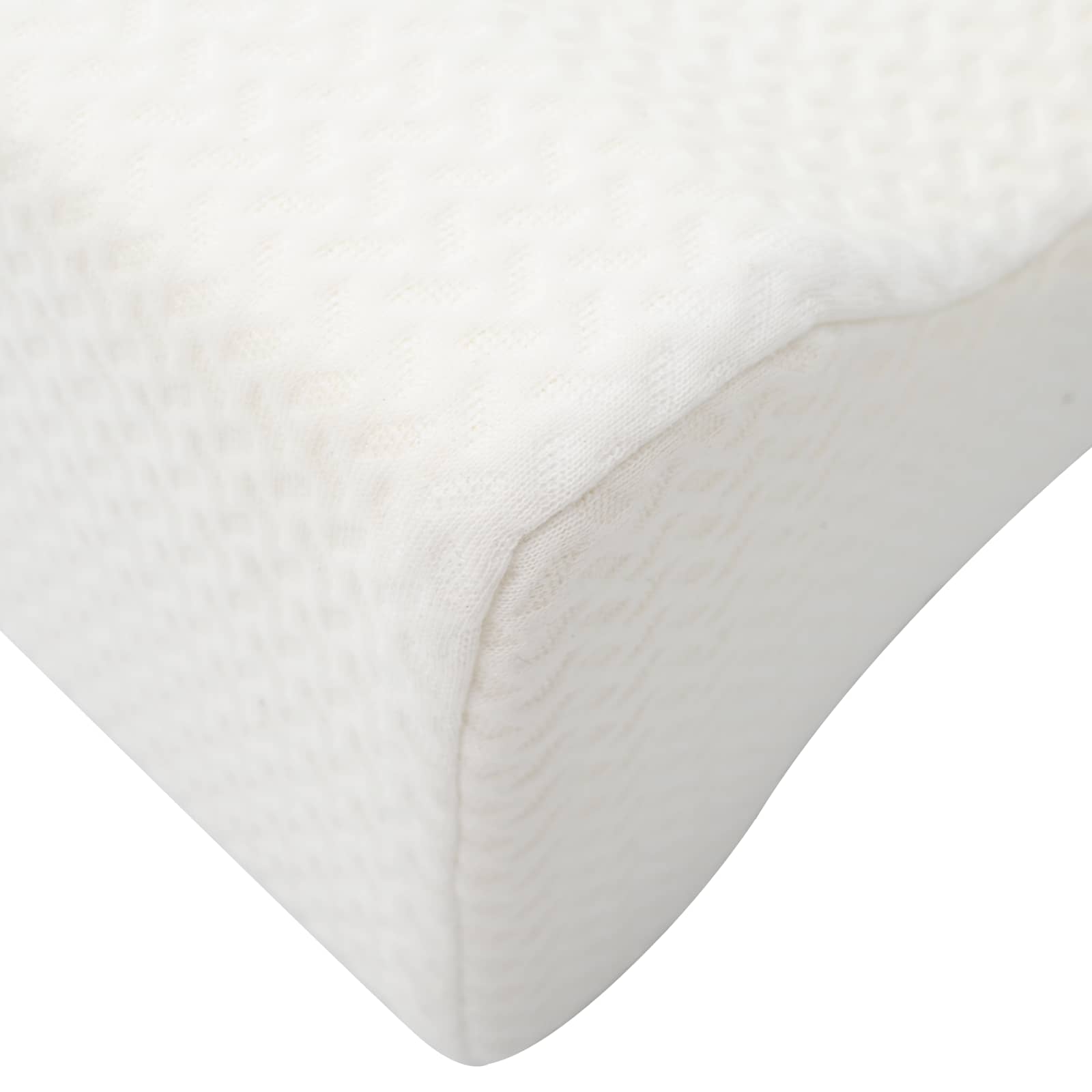 Knee Pillow Weiß Memory-Schaum und Polyester 26 x 21,5 x 15 cm