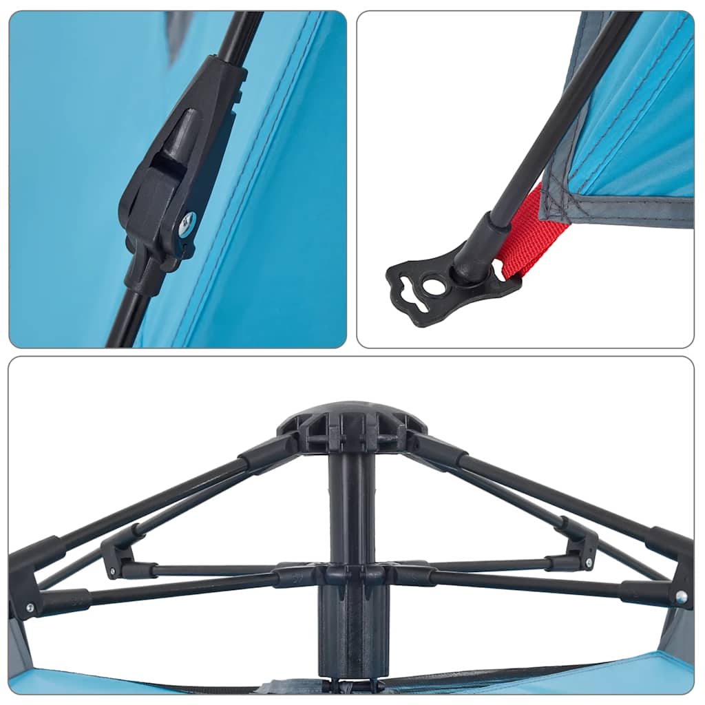 Kuppel-Campingzelt 4 Personen Grün Quick Release